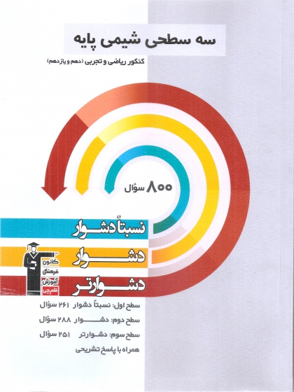 سه سطحی شیمی پایه ریاضی و تجربی پایه دهم یازدهم کانون فرهنگی آموزشی قلم چی