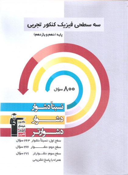 سه سطحی فیزیک پایه تجربی پایه دهم یازدهم کانون فرهنگی آموزشی قلم چی